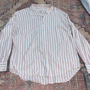 Light Pink and White Blouse